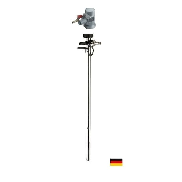 Flux Drum Pump, Stainless Steel, 39" Long, Air Operated Motor, 470W Power. 24-ZORO0195 - main